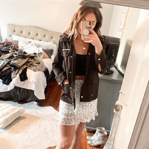 Cute military style jacket - brown